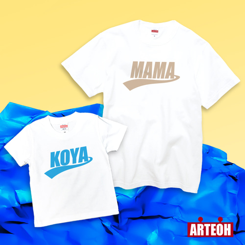 名前入り Tシャツ 子供服 名入れTシャツ スポーティ チーム ギフト