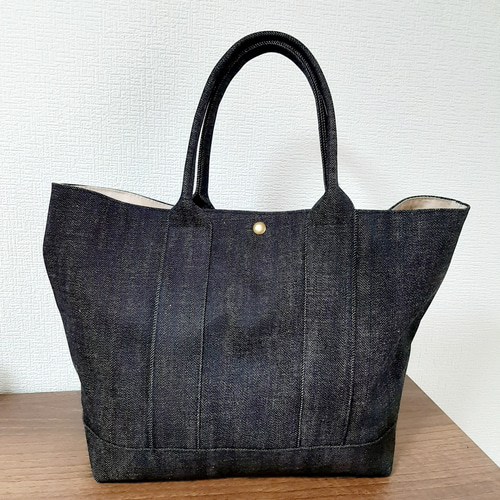 ☆帆布×デニム☆トートバッグ❥ハンドメイド❥ トートバッグ N