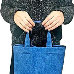 キャンバストートバッグ 手持ちタイプ 無地コットン 小さめ散歩バッグ ランチバッグ 子供バッグ 日本製 ミニトートバッグ 5枚目の画像