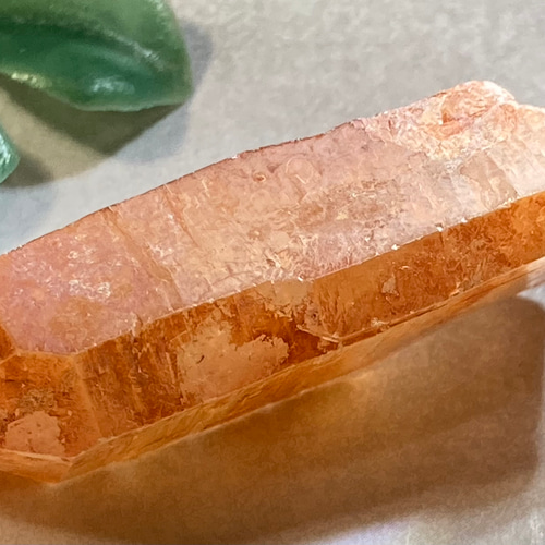 蜜柑の水晶 ✨タンジェリンクォーツ ポイント ラフストーン 原石