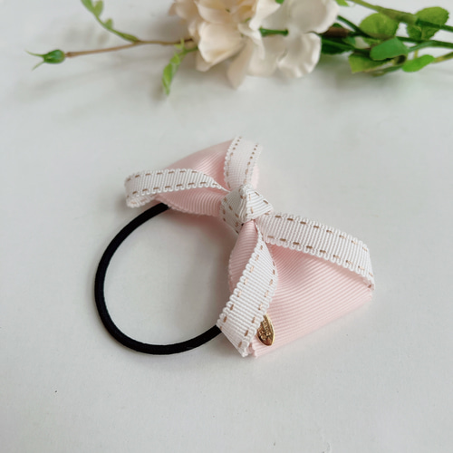 オーダーページステッチリボンヘアゴムP