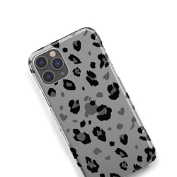 leopard♡　豹柄×ハート　iPhoneケース　クリアケース　名入れ 6枚目の画像