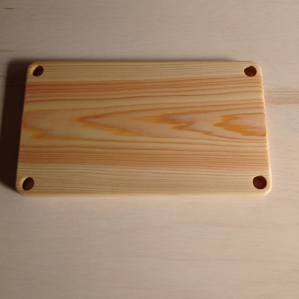 ヒノキの小さなまな板（カッティングボード）あるいは看板？【28×16×1.5cm】 2枚目の画像