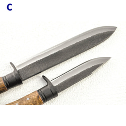 晶之作 土佐鍛『山人ver.3』三丁差セット(A~C型) 『選べる剣鉈』＋『渓流刀』＋『小刀』 11枚目の画像