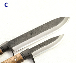 晶之作 土佐鍛『山人ver.3』三丁差セット(A~C型) 『選べる剣鉈』＋『渓流刀』＋『小刀』 10枚目の画像