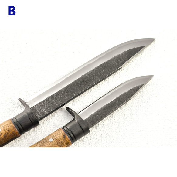 晶之作 土佐鍛『山人ver.3』三丁差セット(A~C型) 『選べる剣鉈』＋『渓流刀』＋『小刀』 8枚目の画像