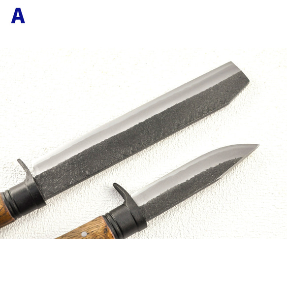 晶之作 土佐鍛『山人ver.3』三丁差セット(A~C型) 『選べる剣鉈』＋『渓流刀』＋『小刀』 5枚目の画像