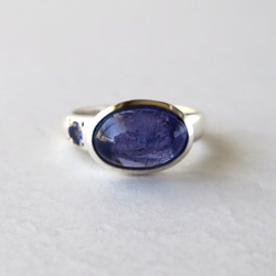 タンザナイトSVオープンリング-a Tanzanite free size ring 1枚目の画像