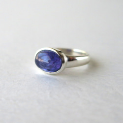 タンザナイトSVオープンリング-a Tanzanite free size ring 3枚目の画像