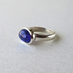 タンザナイトSVオープンリング-a Tanzanite free size ring 4枚目の画像