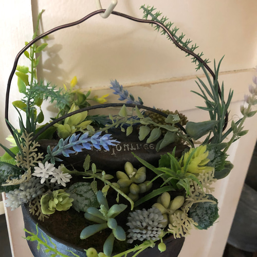 アンティーク FROUR缶 フラワー缶 (大) アンティーク FROUR缶 フラワー