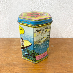 アンティークtin缶 wa-can-748-32 ティン缶 缶 小物入れ イギリス 英国  アンティーク雑貨 インテリア 2枚目の画像