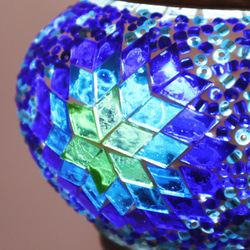 Mosaic Lamp Small MOON LIGHT BLUE *Free shipping 第2張的照片