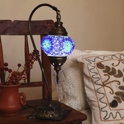 Mosaic Lamp Small MOON LIGHT BLUE *Free shipping 第1張的照片