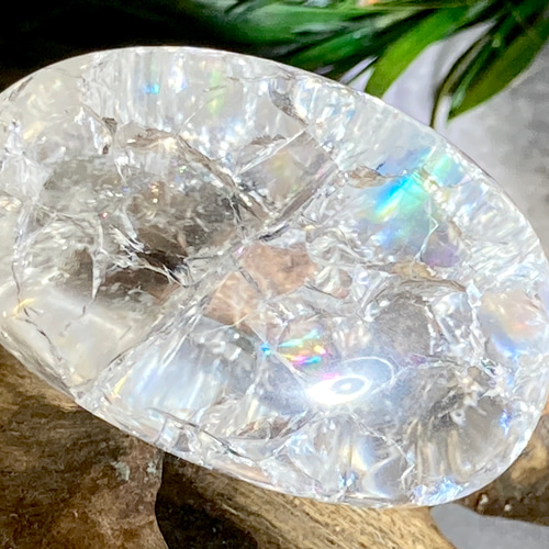 ☆夏バーゲン☆キラキラ爆裂水晶☆300g【AAAクラックレインボー水晶