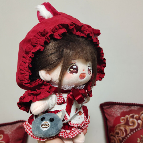 20cmぬいぐるみ服 着せ替えぬいぐるみ オオズキンセット 耳付き