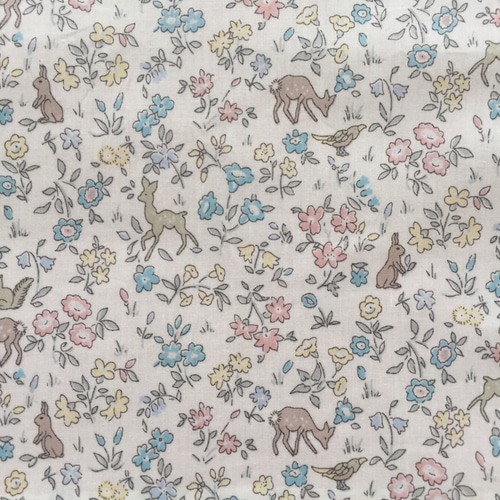 ビット　リバティ　メドウテイルズ　ヌビ　入園入学さ進級グッズ　オーダー リバティ＊メドウテイルズ 入園セット レッスンバッグ usagi