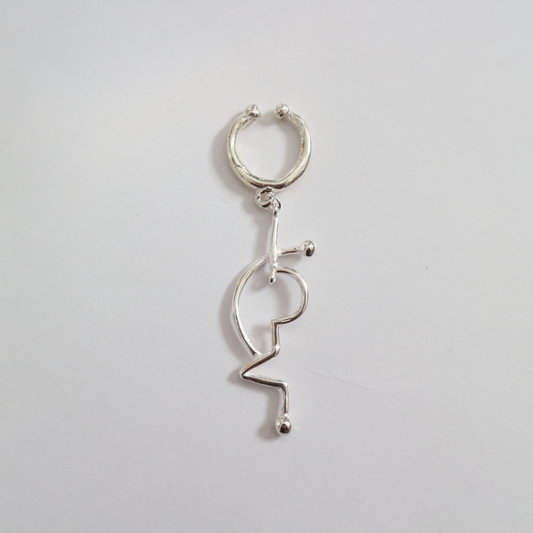 【Silver925】Cosmic art ear cuff 2枚目の画像