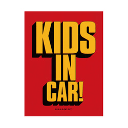 KIDS IN  CAR! マグネット　「子供が乗っています」 5枚目の画像