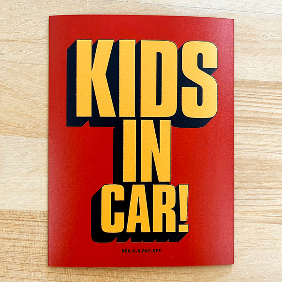 KIDS IN  CAR! マグネット　「子供が乗っています」 9枚目の画像