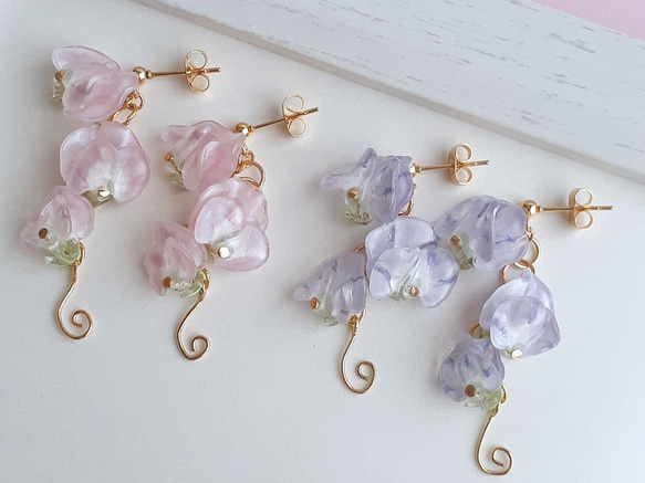 Sweet Pea ダイヤ パールチェーンループピアス 片耳 K18 Sweet Pea ダイヤ パールチェーンループピアス 片耳 K18 レディース