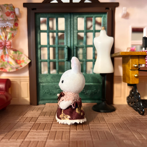 シルバニア＊くまさんワンピース＊赤ちゃんサイズ おもちゃ・人形