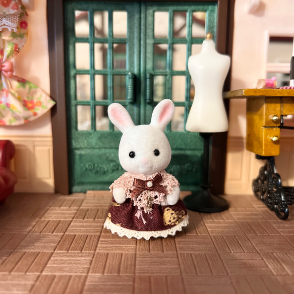 シルバニア＊くまさんワンピース＊赤ちゃんサイズ おもちゃ・人形