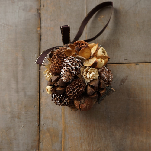 木の実のボールリース リース atelier-plantsplanet 通販 15292912