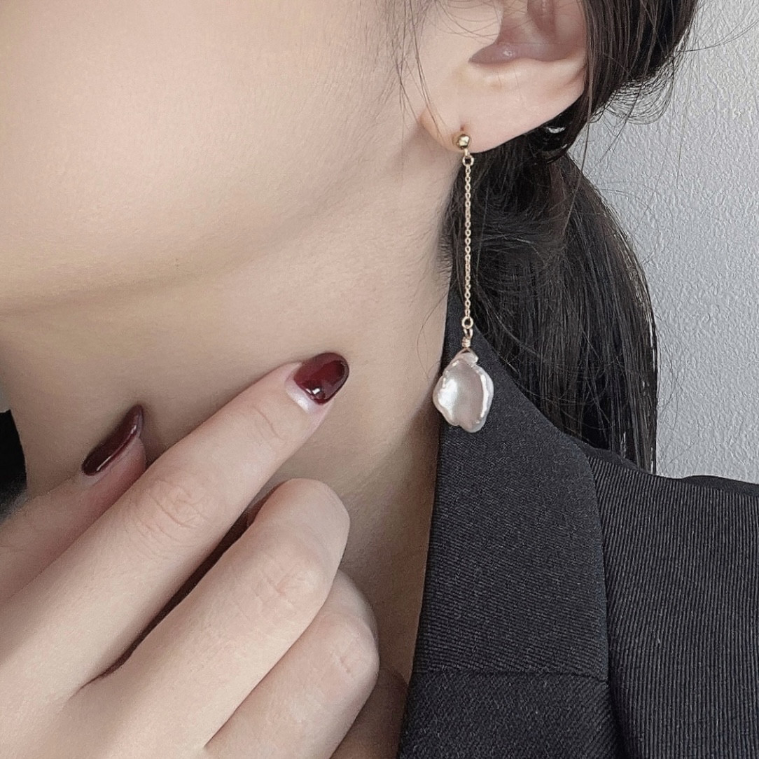 ペタルパールロングピアス | イヤリング | 卒園式 | 卒業式 | 入園式 | 入学式 | フォーマル | ハレの日