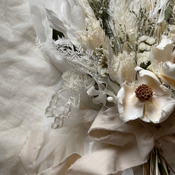 order wedding bouquet/ドライフラワーブーケ/2wayブーケ/結婚式/ウエディング/オーダーブーケ 8枚目の画像