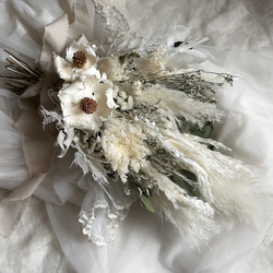 order wedding bouquet/ドライフラワーブーケ/2wayブーケ/結婚式/ウエディング/オーダーブーケ 1枚目の画像