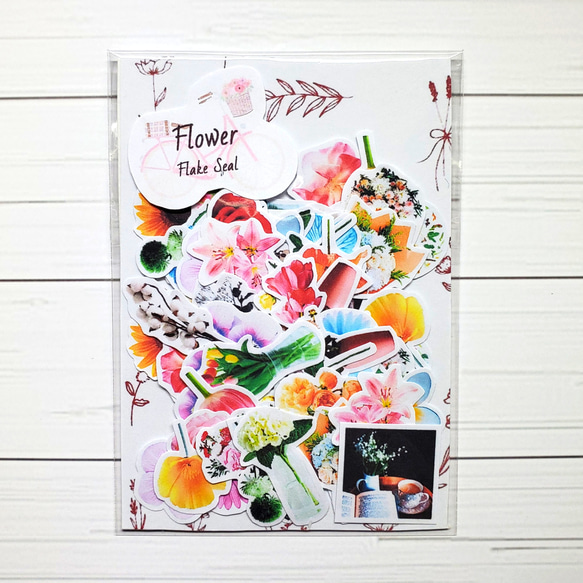 フレークシール フラワー flower 4枚目の画像