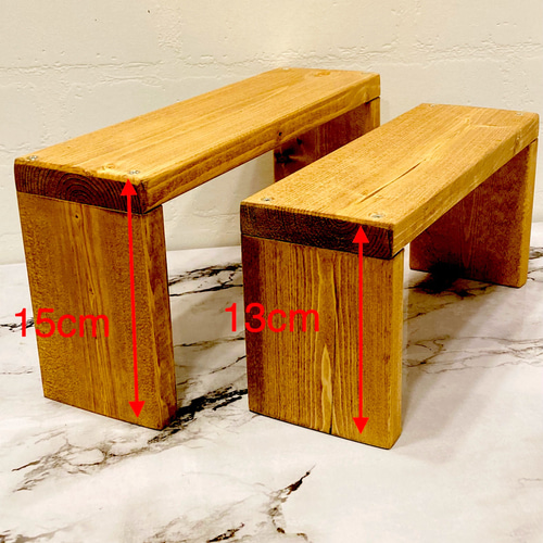 コの字ラック 調味料ラック モニター台 卓上収納 棚 天然木 ワトコ