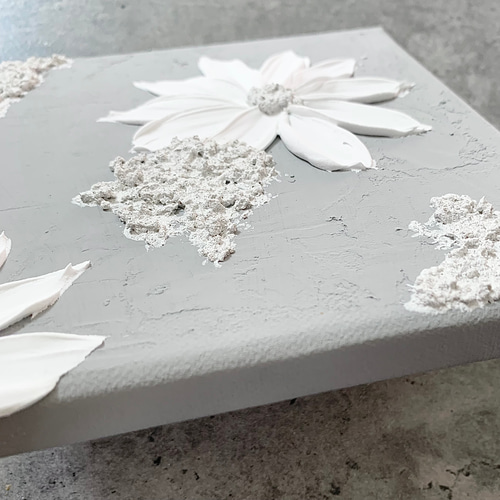 現代アート お花 モダン テクスチャーアート 絵画 原画 絵画