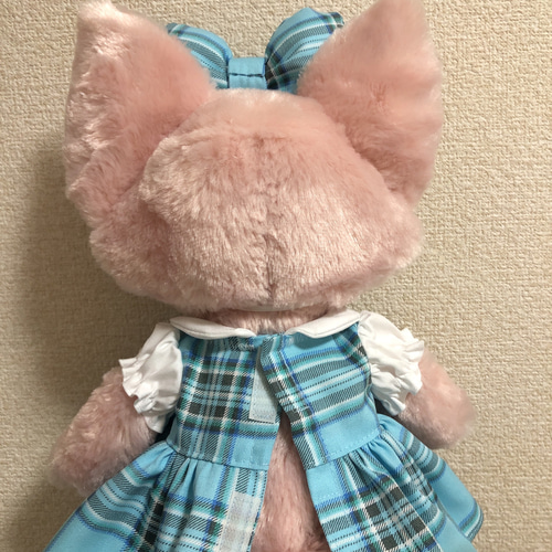 ぷりんあいすです。リーナベルコスチューム 1126.リーナベルコスチューム♡Sサイズ用♡水色白お花のホワイト