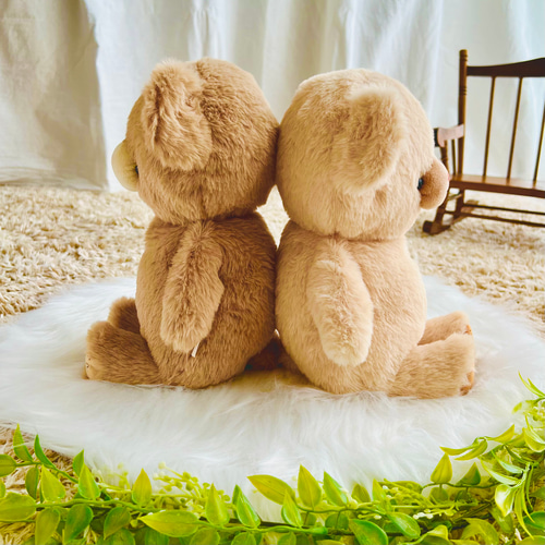 受注制作】《名入れ》私のくまちゃん♡♡ ぬいぐるみ くまはな