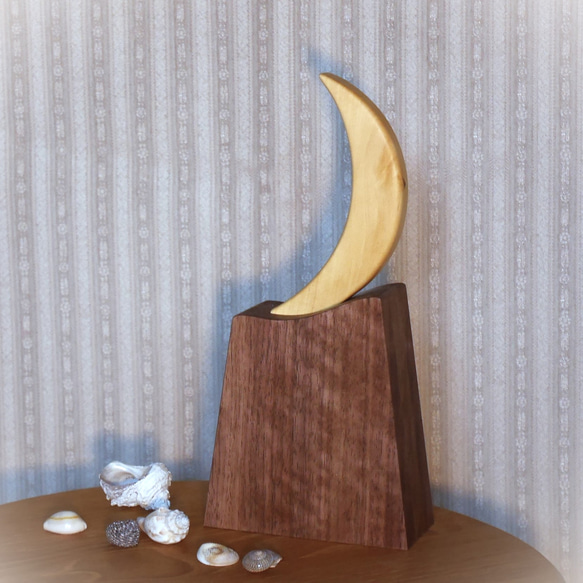 島黄楊ペーパーナイフ：御蔵島の月 その他インテリア雑貨 てずくな