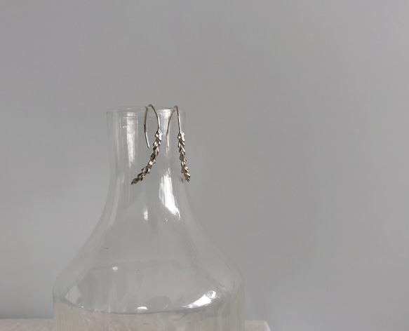 穂　ピアス -フックタイプ〈Silver〉 1枚目の画像