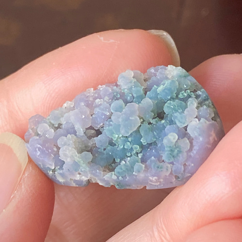 つぶつぶグレープアゲート♢パープルとグリーンのバイカラー