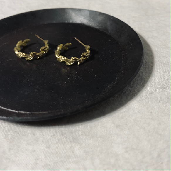 麦ピアス -真鍮 Brass 2枚目の画像