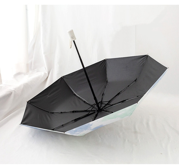 自動開閉、折り畳み傘8骨 、晴雨兼用傘  、UVカット 2枚目の画像