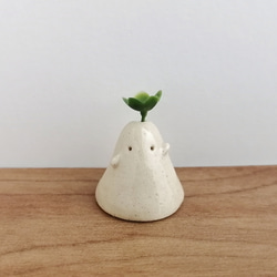 陶器のおばけ(中)〔9g〕｜置物 陶芸 陶器 一輪挿し 造花 その他置物