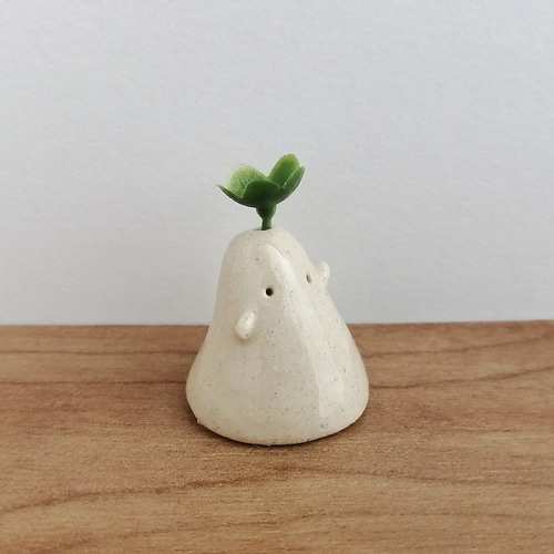 陶器のおばけ(小)〔85s〕｜置物 陶芸 陶器 一輪挿し 造花 その他置物