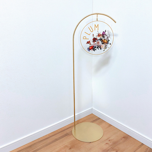 ☆アイアン看板☆Bosendorfer5☆ 丸型イーゼル アイアン看板