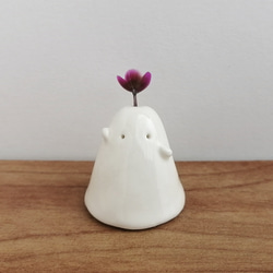 陶器のおばけ(中)〔9g〕｜置物 陶芸 陶器 一輪挿し 造花 その他置物