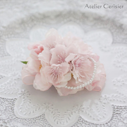 桜・さくら・サクラ パール付 2WAY コサージュ#65【入学式 卒業式 セレモニーコーデ】 3枚目の画像
