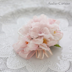 桜・さくら・サクラ パール付 2WAY コサージュ#65【入学式 卒業式 セレモニーコーデ】 4枚目の画像