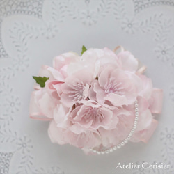 ☆お正月飾り 和風アレンジメント＜紅白椿・葉牡丹＞緑竹 Lサイズ