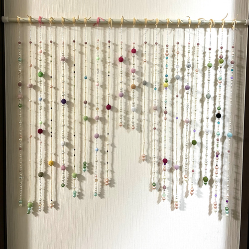 パールアンドニットビーズのれん その他インテリア雑貨 はなさん商店
