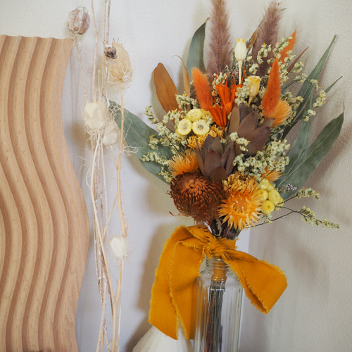 ドライフラワー ミニスワッグ ミニ花束✿ スワッグ maaaachin ドライフラワー ミニスワッグ ミニ花束✿ スワッグ maaaachin